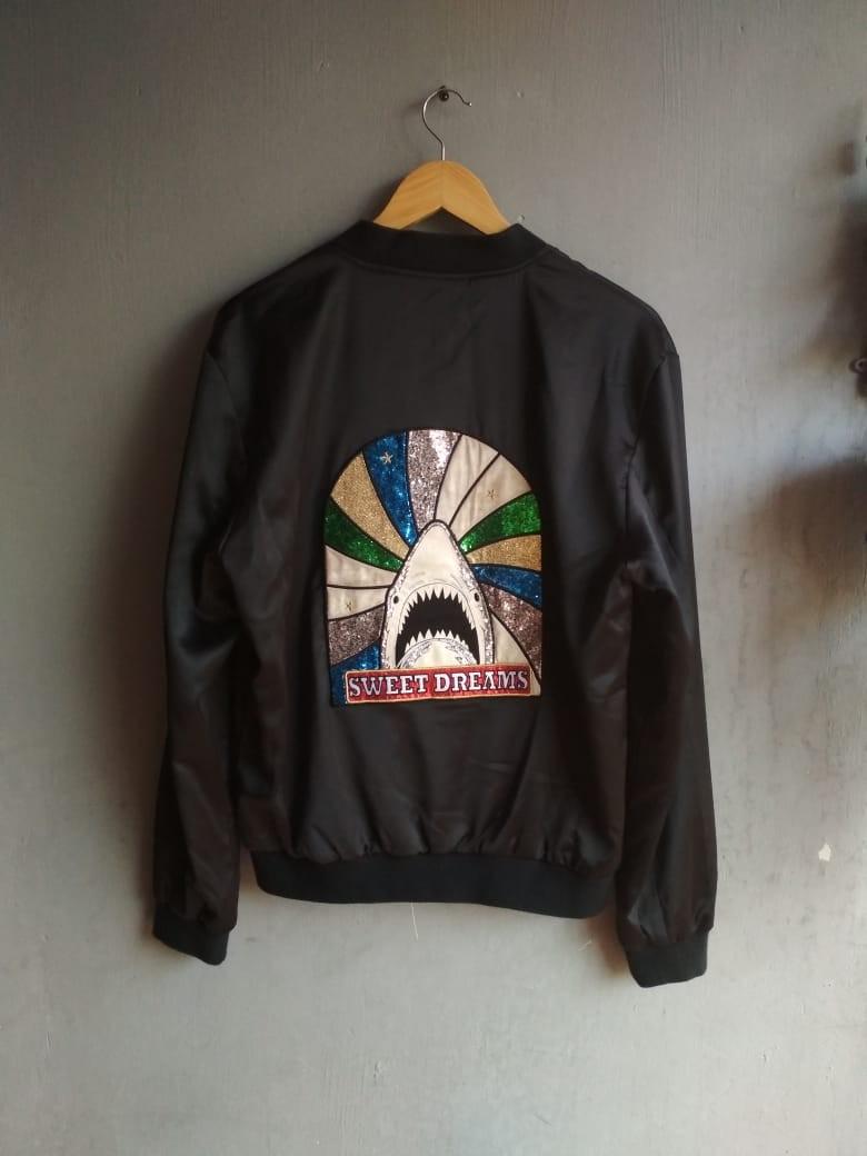 ysl saint laurent sweet dream satin bomber jacket