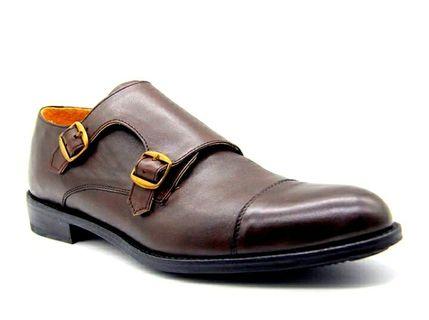 Ftale Duncan Double Monk Strap brown