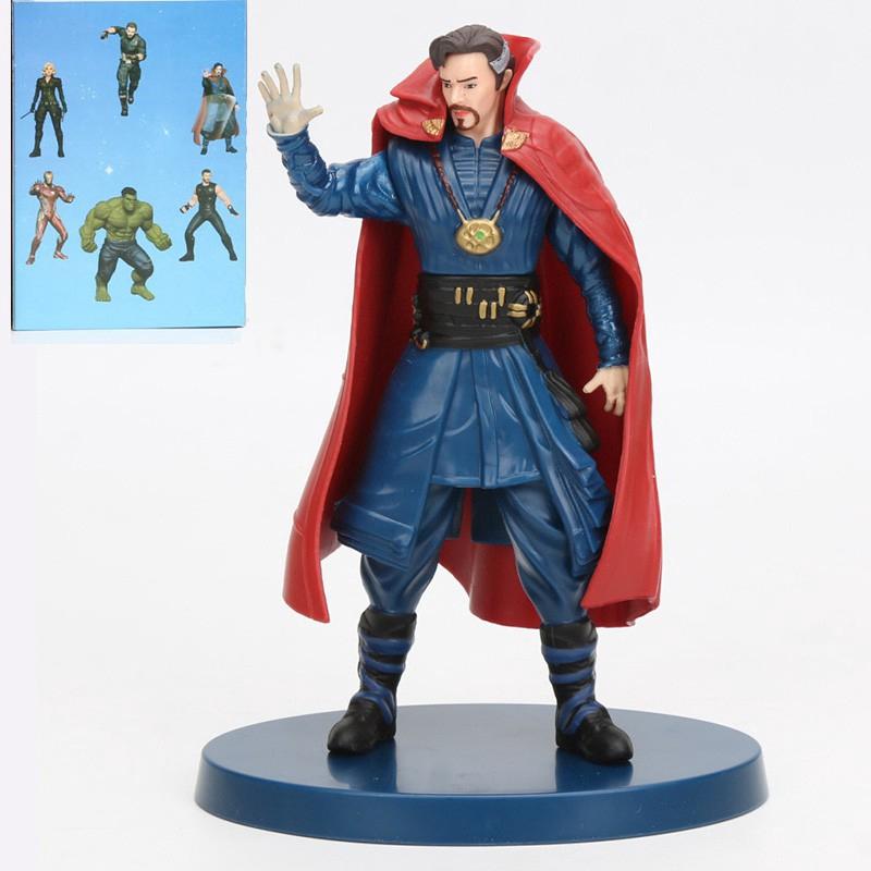6pcs Marvel Avengers Thor Iron Man Spider-man Figurines d'action