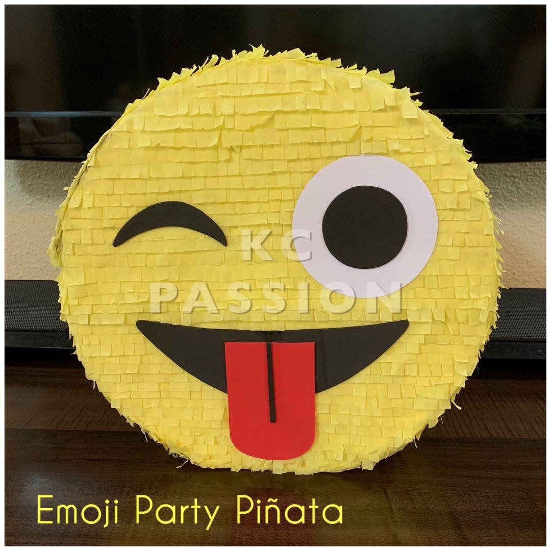 Party Games Paper Party Supplies B Smiley Face Emoji Happy Birthday Custom Made Pinata