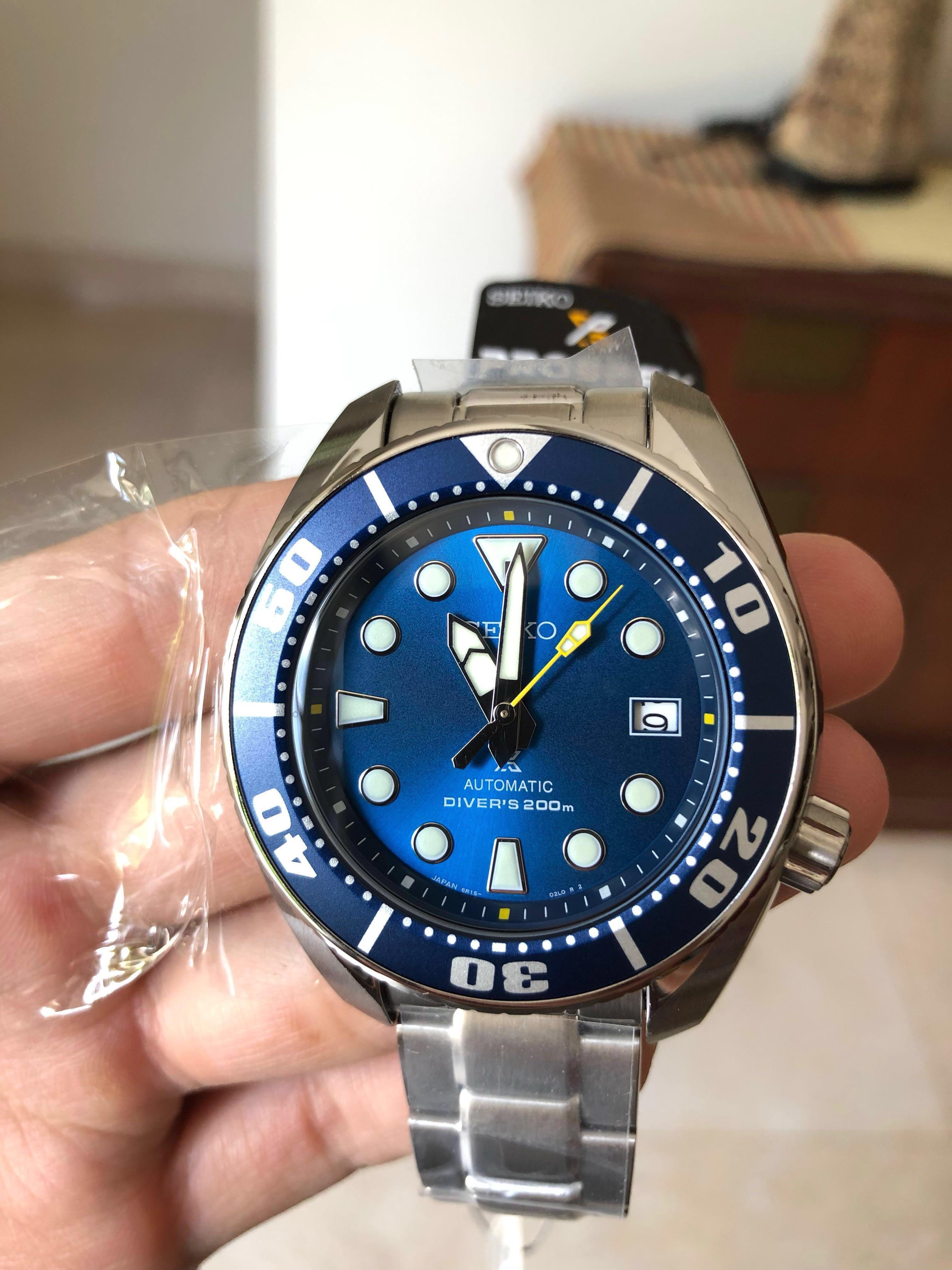 🇯🇵 Seiko Sumo SBDC069 Blue Coral, Mobile Phones & Gadgets, Wearables &  Smart Watches on Carousell