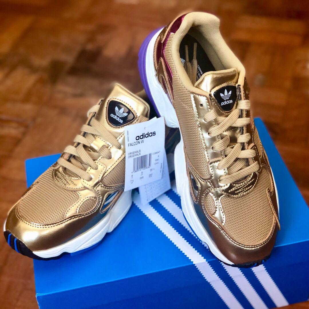 Adidas Falcon Metallic Gold Shoes 