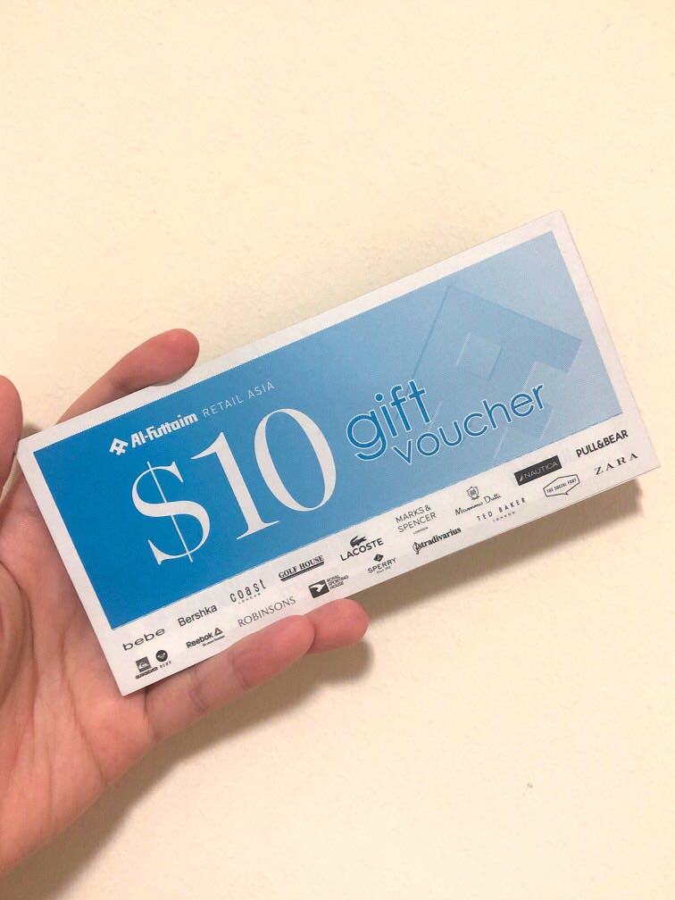 AlFuttaim 10 Gift Voucher For Zara and Robinsons, Tickets & Vouchers