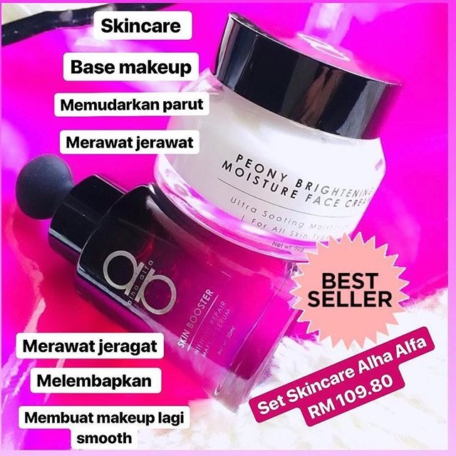 Alha Alfa Set Skincare Moisture Skin Booster Serum Health
