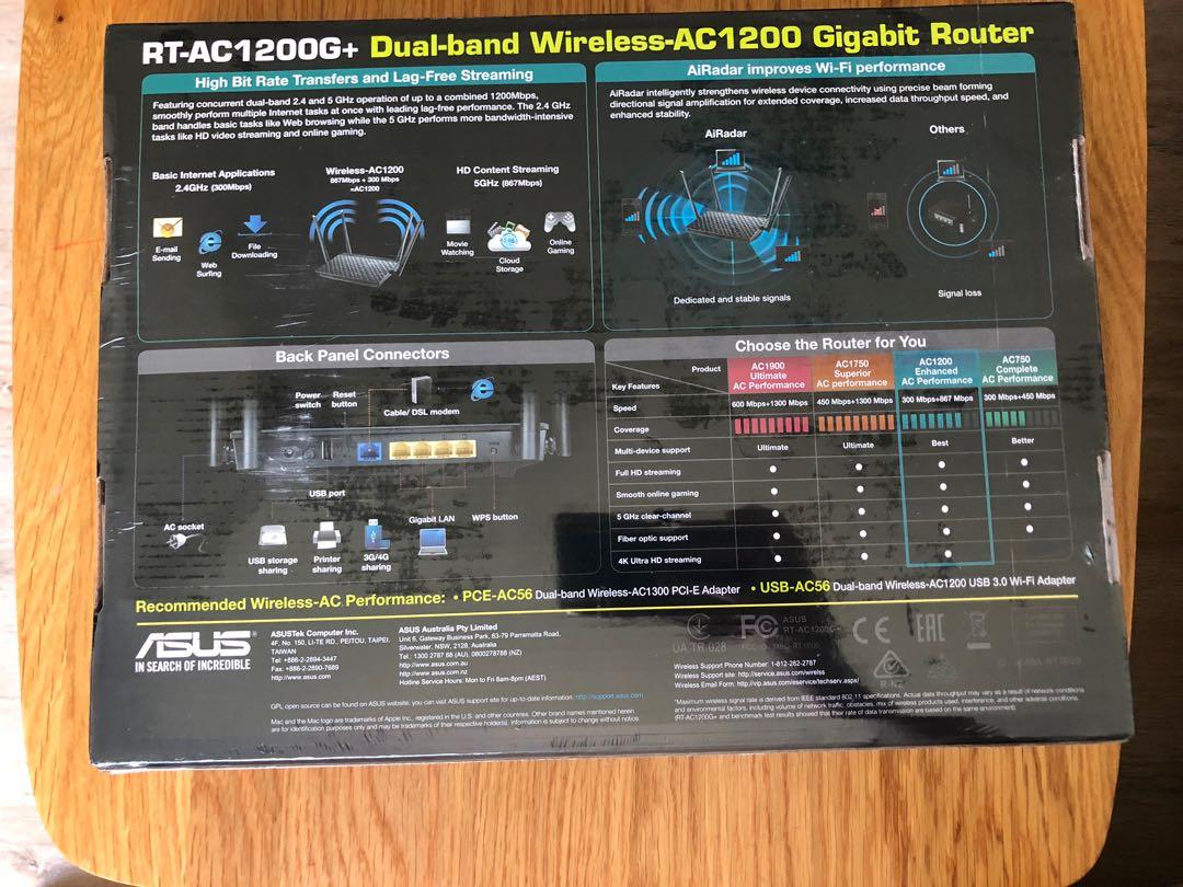asus router rt-ac1200g