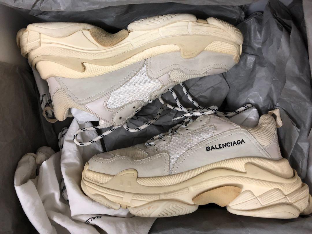 Balenciaga Triple S MADE IN ITALY BlackRed Mens Fashion Footwear Dress  Shoes on Carousell