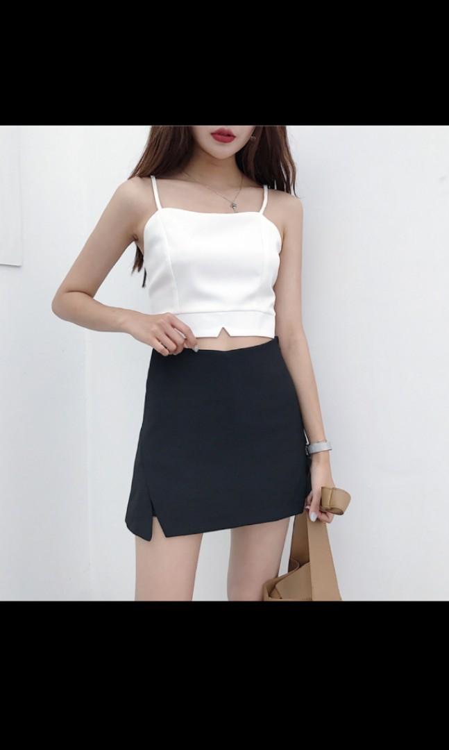 Black and white skort Clearance