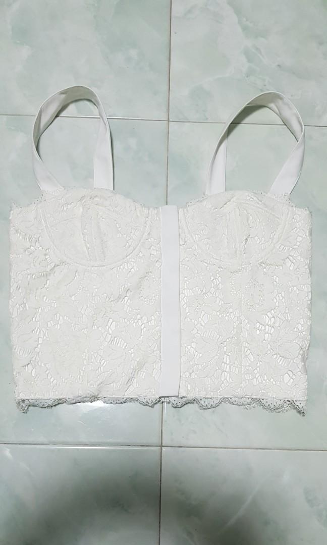 lace bustier corset top