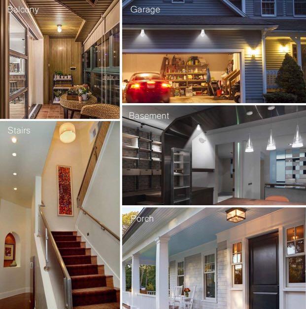 Bomcosy 13w B22 Led Light Bulb Pir Smart Sensor Warm White 3000k