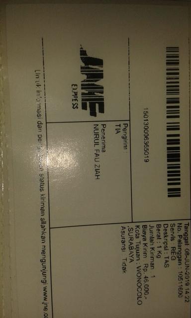 Bukti Resi Jne Yaa Barang Mewah Tas Dompet Di Carousell