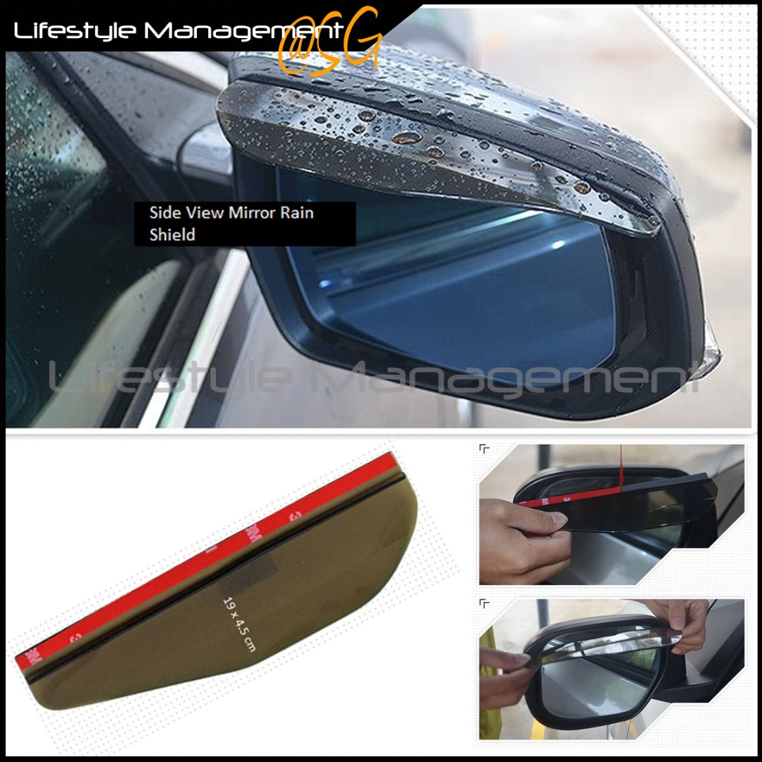 Car Rain Shield Side Mirror, Car Accessories, Accessories on Carousell