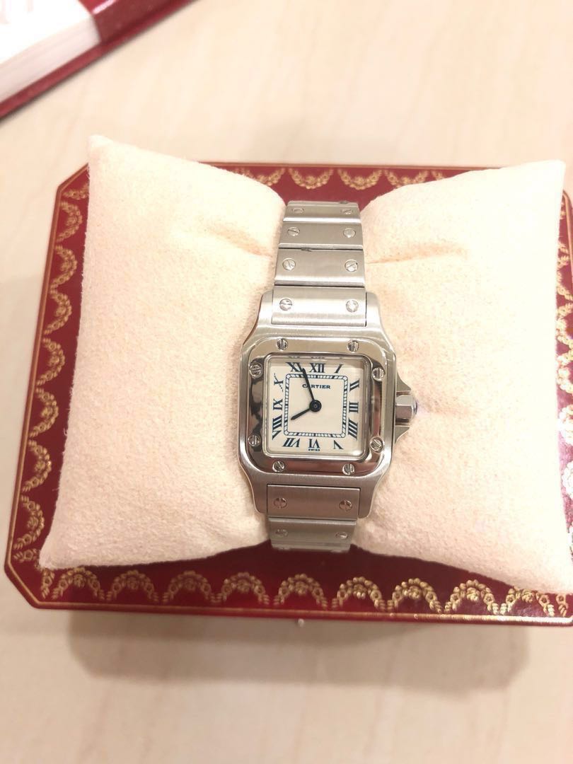 Cartier santos galbee watch small ladies