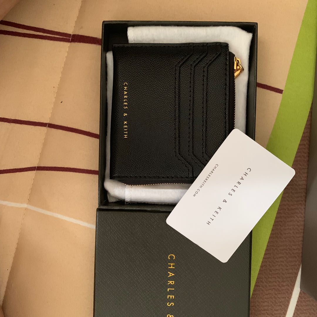 Charles and keith casual zip clearance pouch