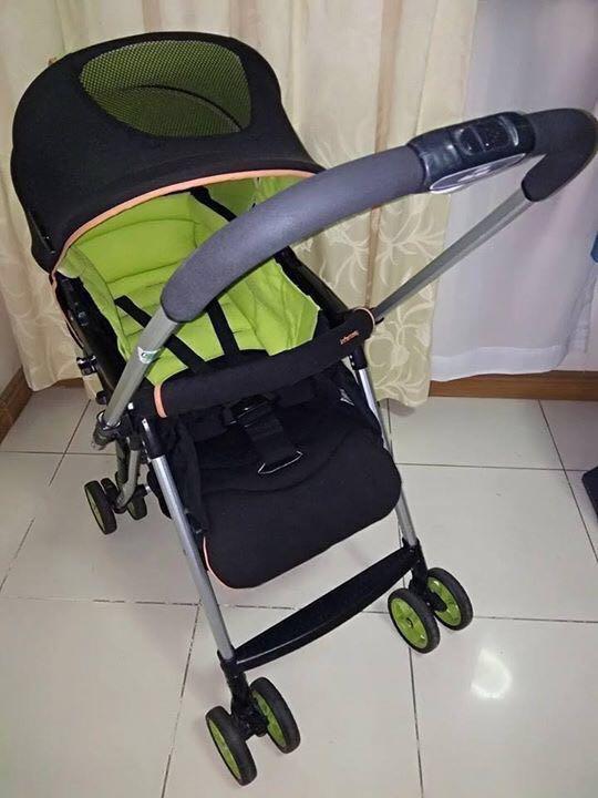 Combi stroller green discount