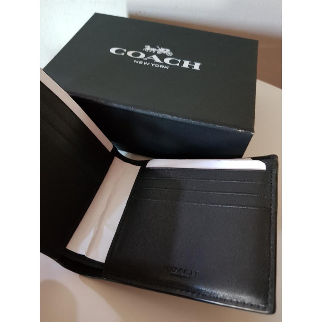 COMPACT ID WALLET IN SIGNATURE CANVAS, Men's Fashion, Watches