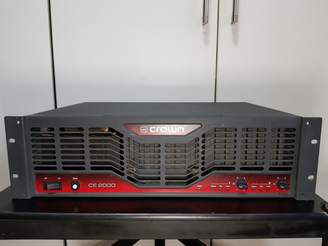 CROWN CE2000 Amplifier, Audio, Other Audio Equipment on Carousell