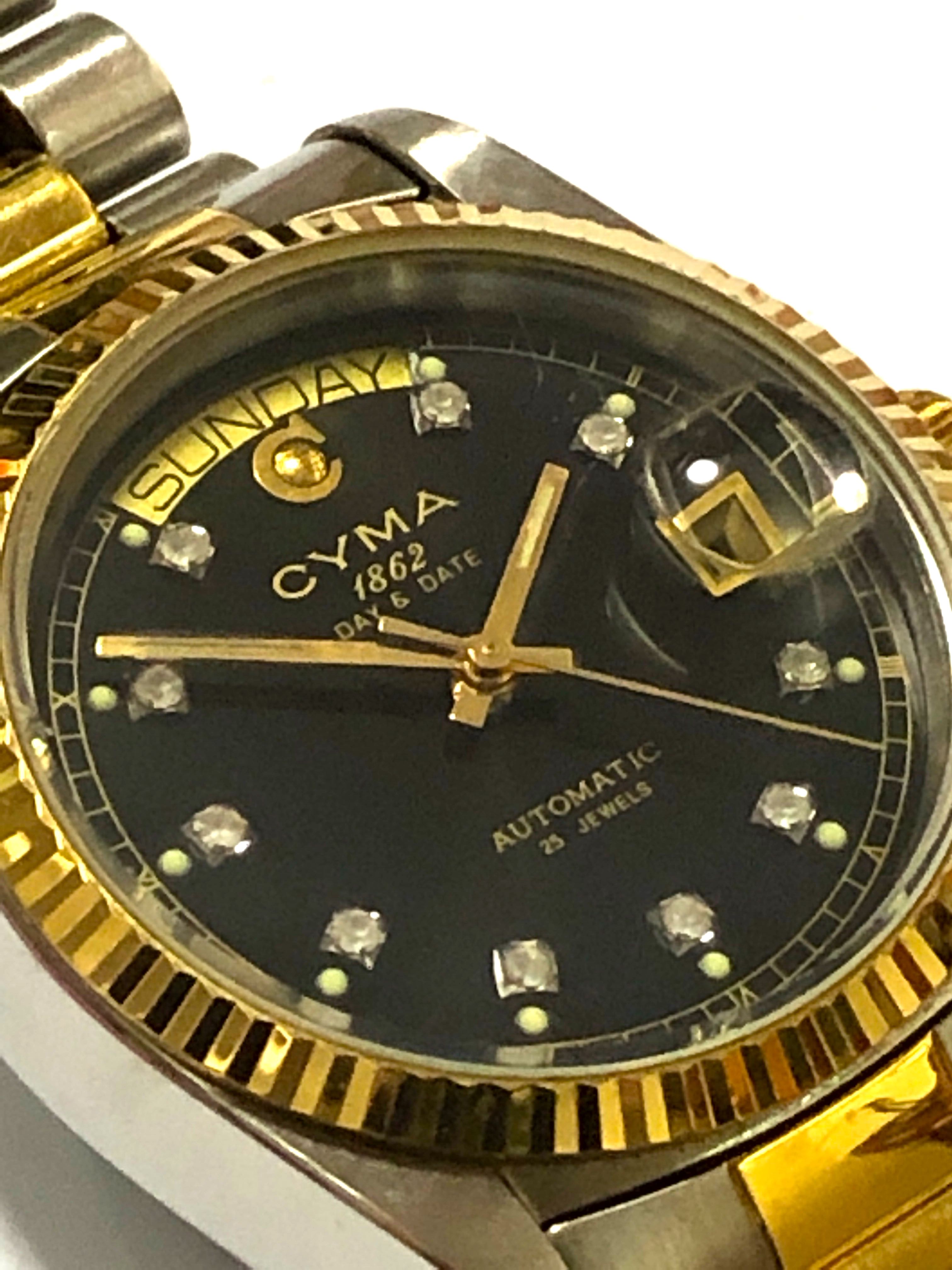 Cyma automatic watch on sale