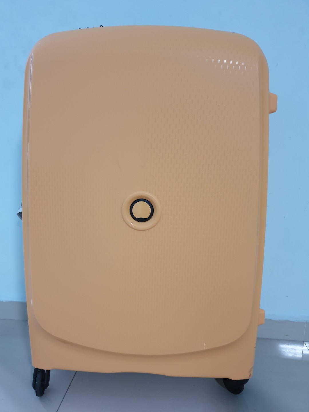 delsey yellow luggage