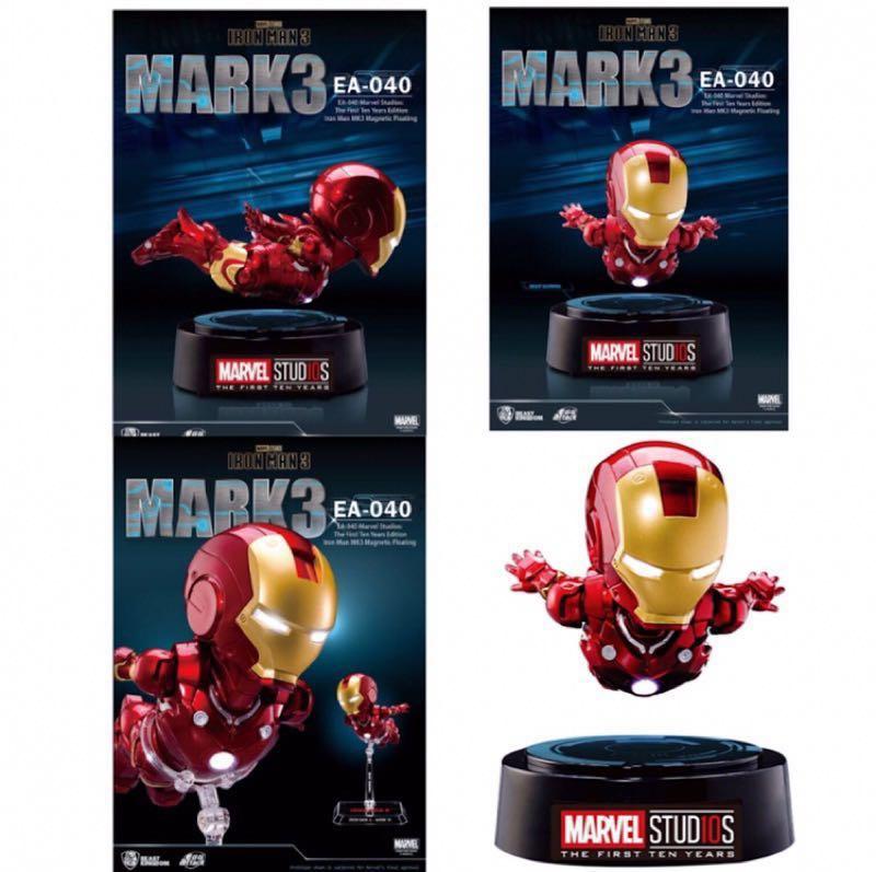 現貨 已絕版 野獸國egg Attack Ea 040鋼鐵人3 Mark Iii磁浮版漫威十週年紀念iron Man 3 玩具 模型在旋轉拍賣