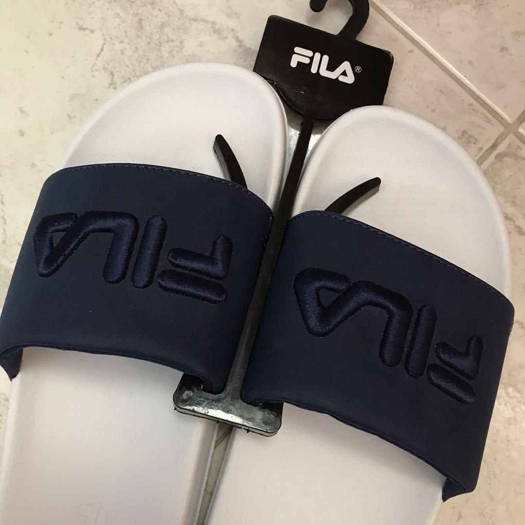 fila belt slippers