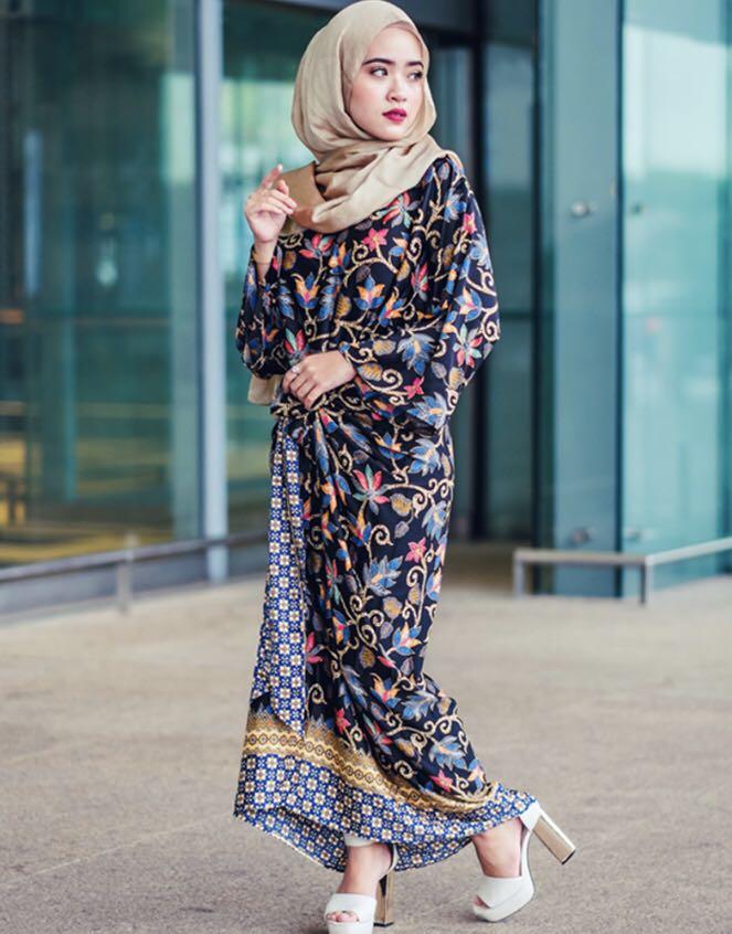 Batik deals wrap dress