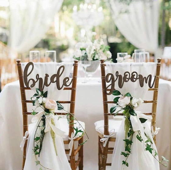 Bride and groom new arrivals chairs for rent