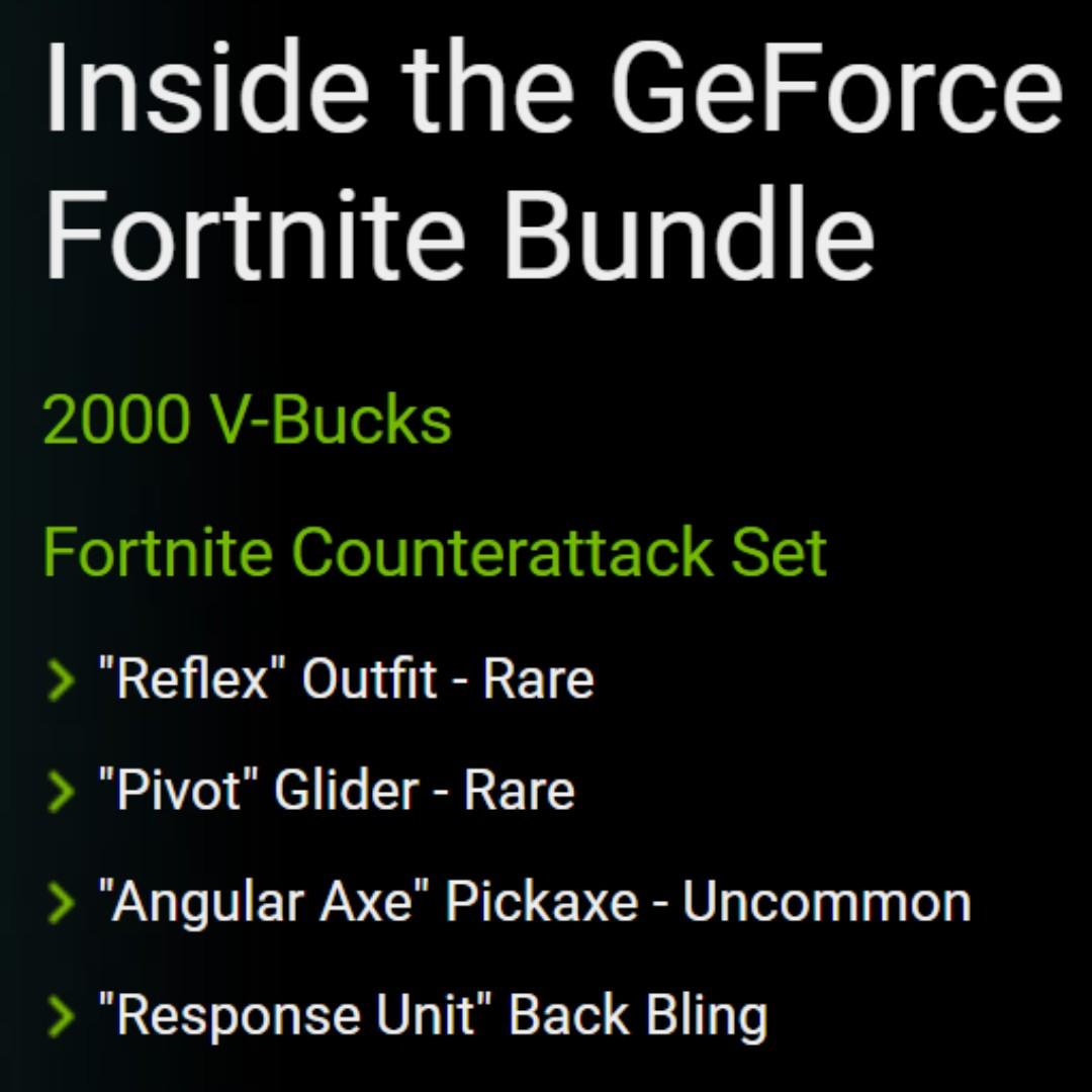 Fortnite Counter Attack Bundle w 2000 V Bucks Video Gaming Gaming Accessories Game Gift Cards Accounts on Carousell