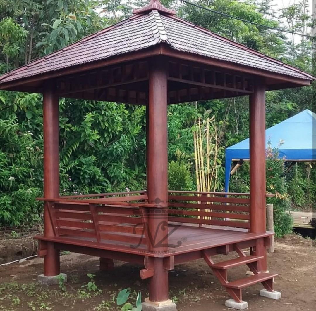 Gazebo Resto Tiang Bulat Perabotan Rumah Di Carousell