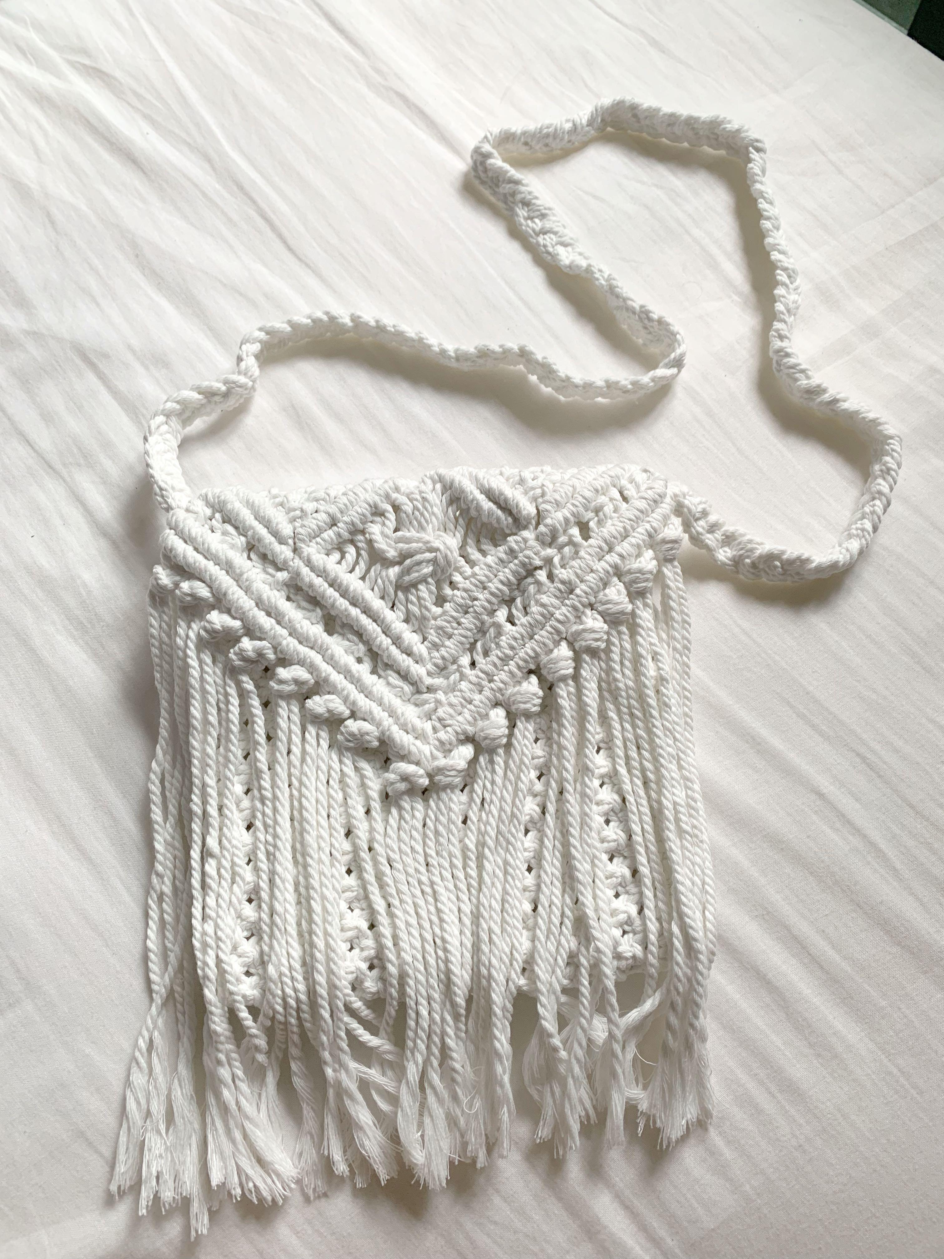 macrame sling bag