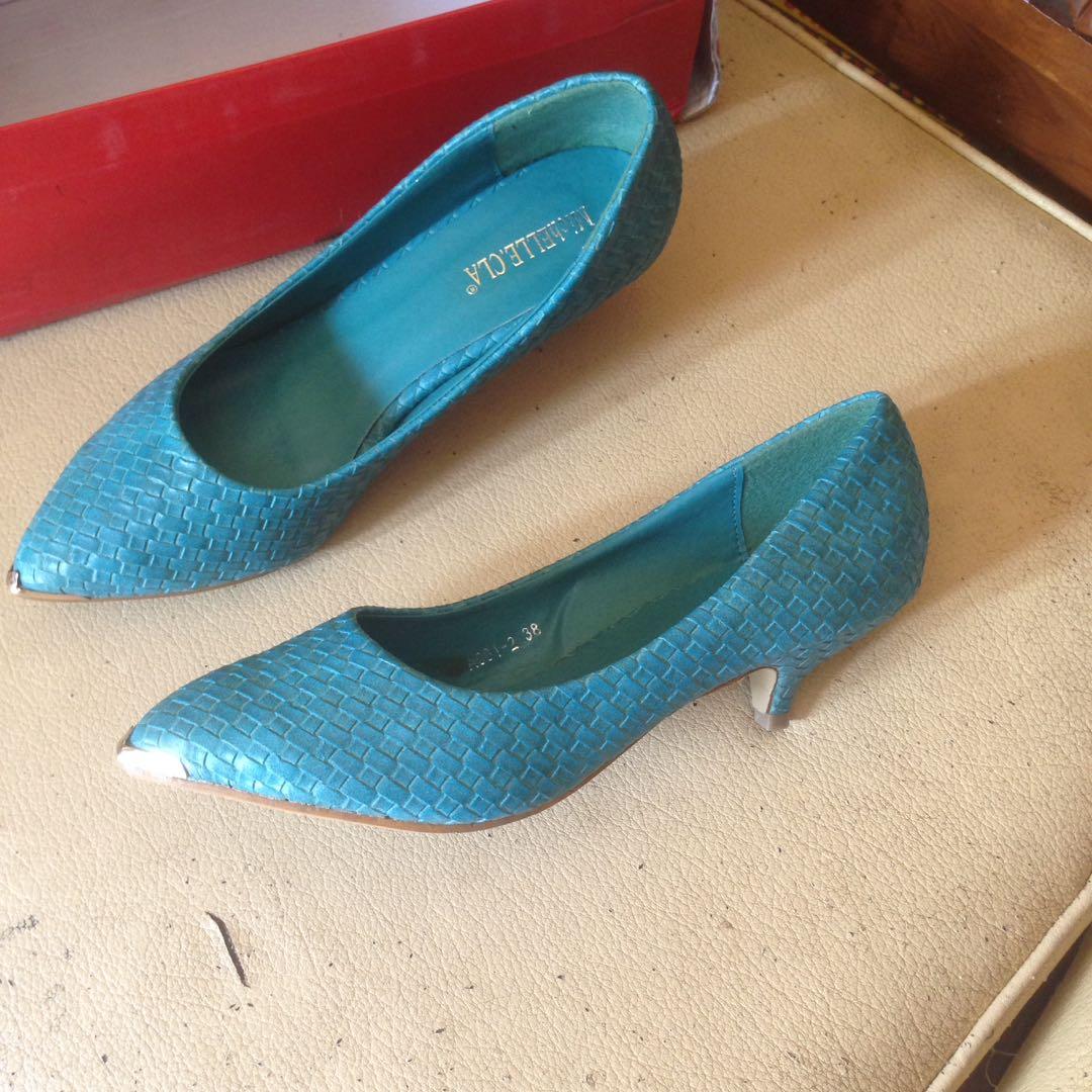 soft blue heels