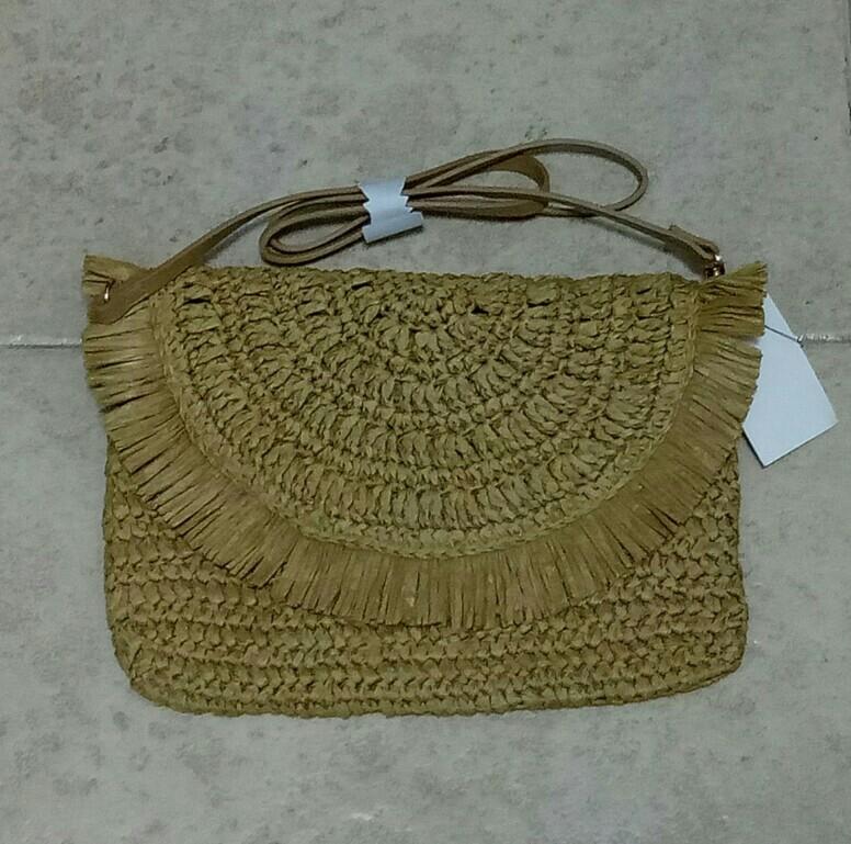 h&m rattan bag