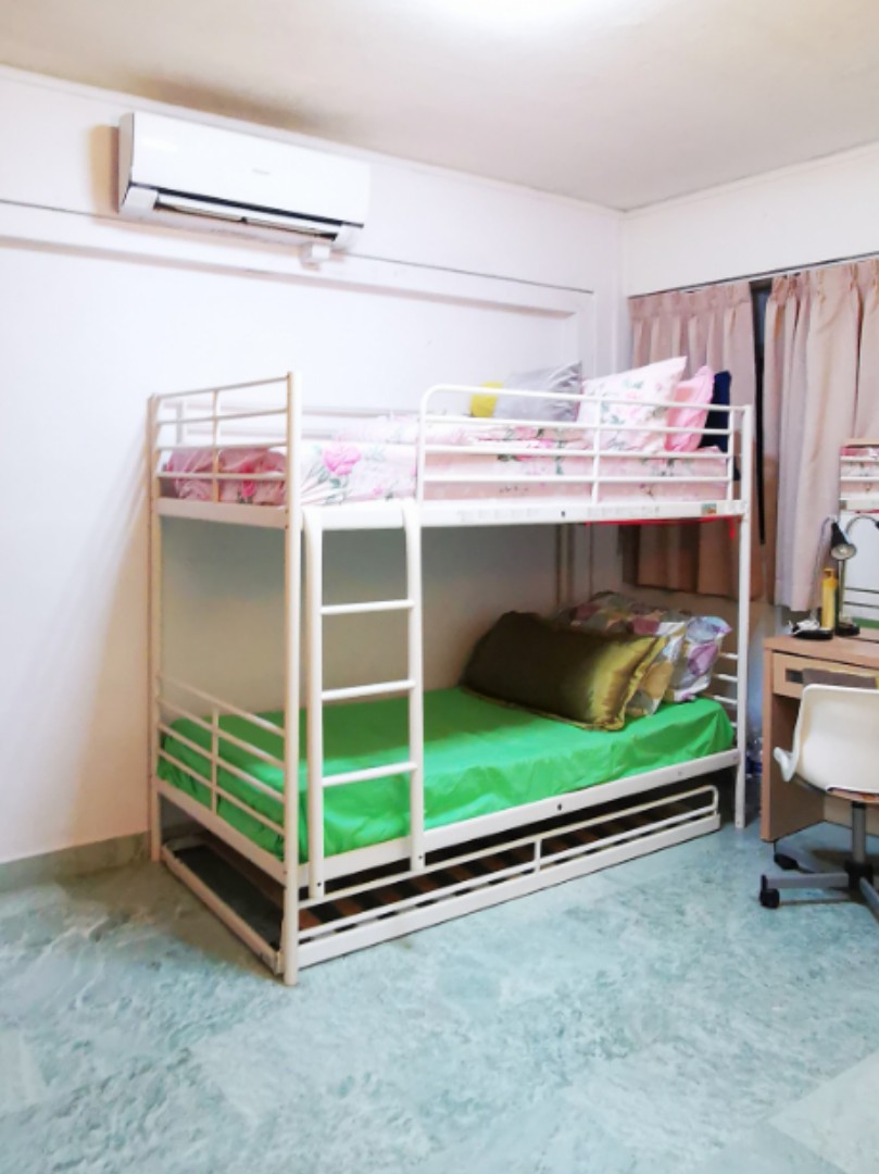 Ikea Bunk Bed w/ pullout, Furniture & Home Living, Furniture, Bed