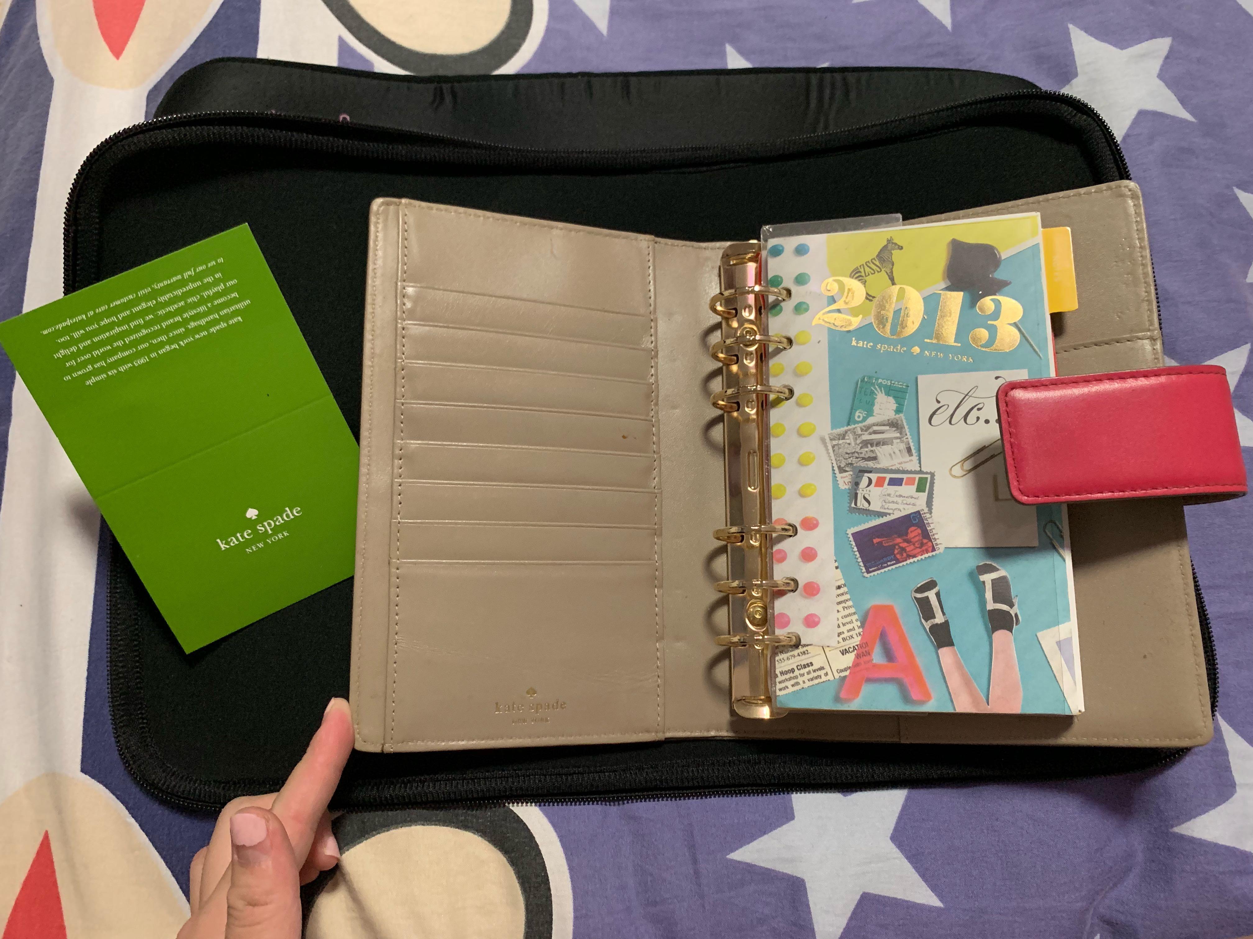 Kate Spade leather diary, Hobbies & Toys, Stationery & Craft, Stationery &  School Supplies on Carousell