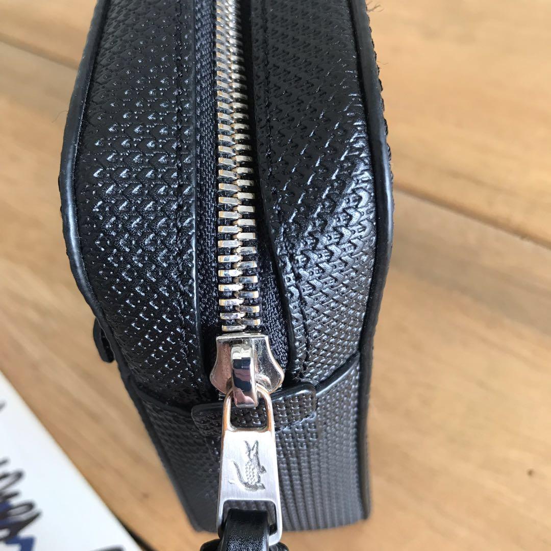 Men's chantaco piqué leather zip pouch store