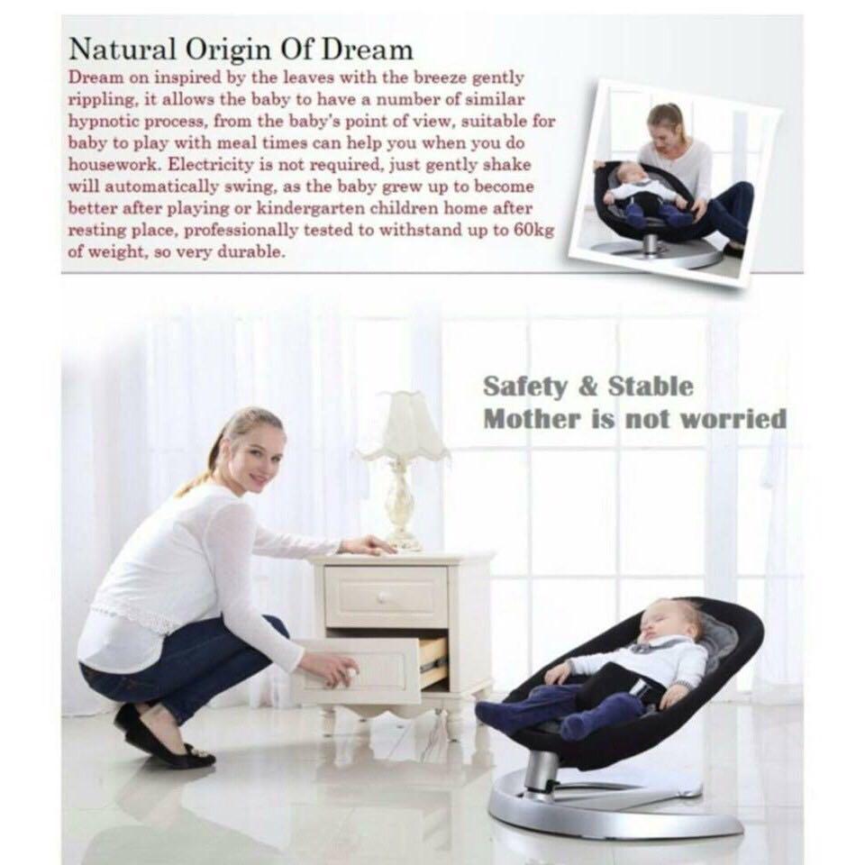 Leaf shape swing baby cradle rocking bouncer chair, Babies & Kids
