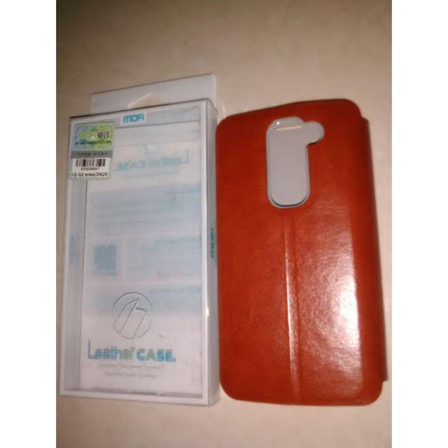 Leather Case Flip Cover Brown Lg G2 Mini Electronics On Carousell