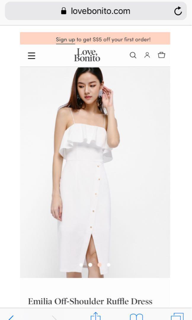 Love Bonito Emilia Off Shoulder Ruffle Dress Size S Women S Fashion Clothes Dresses Skirts On Carousell The term itself is a collide of e (electronic, internet explorer logo in vaporwave style) and girl. carousell
