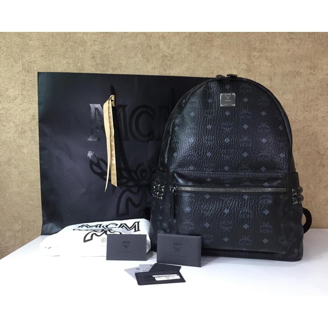 100% Authentic Original MCM Backpack Medium, Luxury, Bags & Wallets on  Carousell