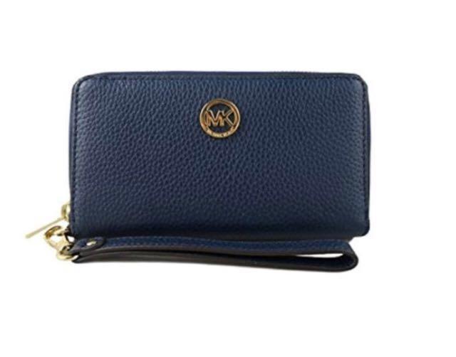 michael kors fulton flats navy