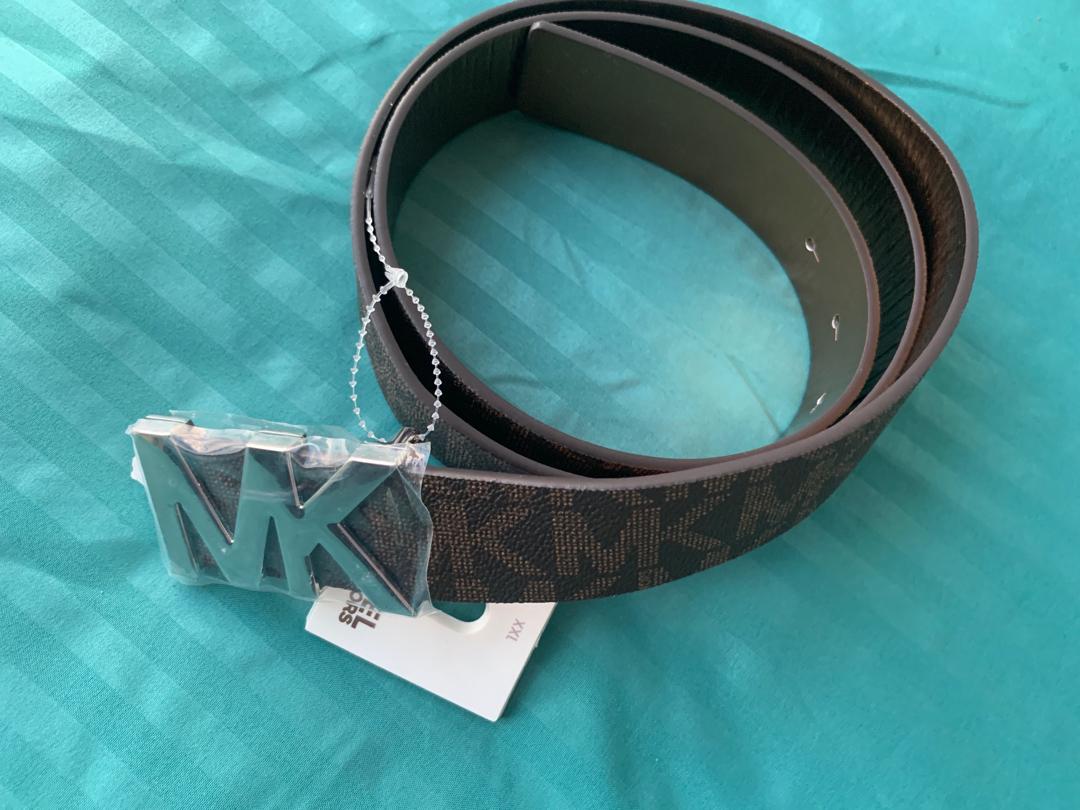 michael kors belt womens blue