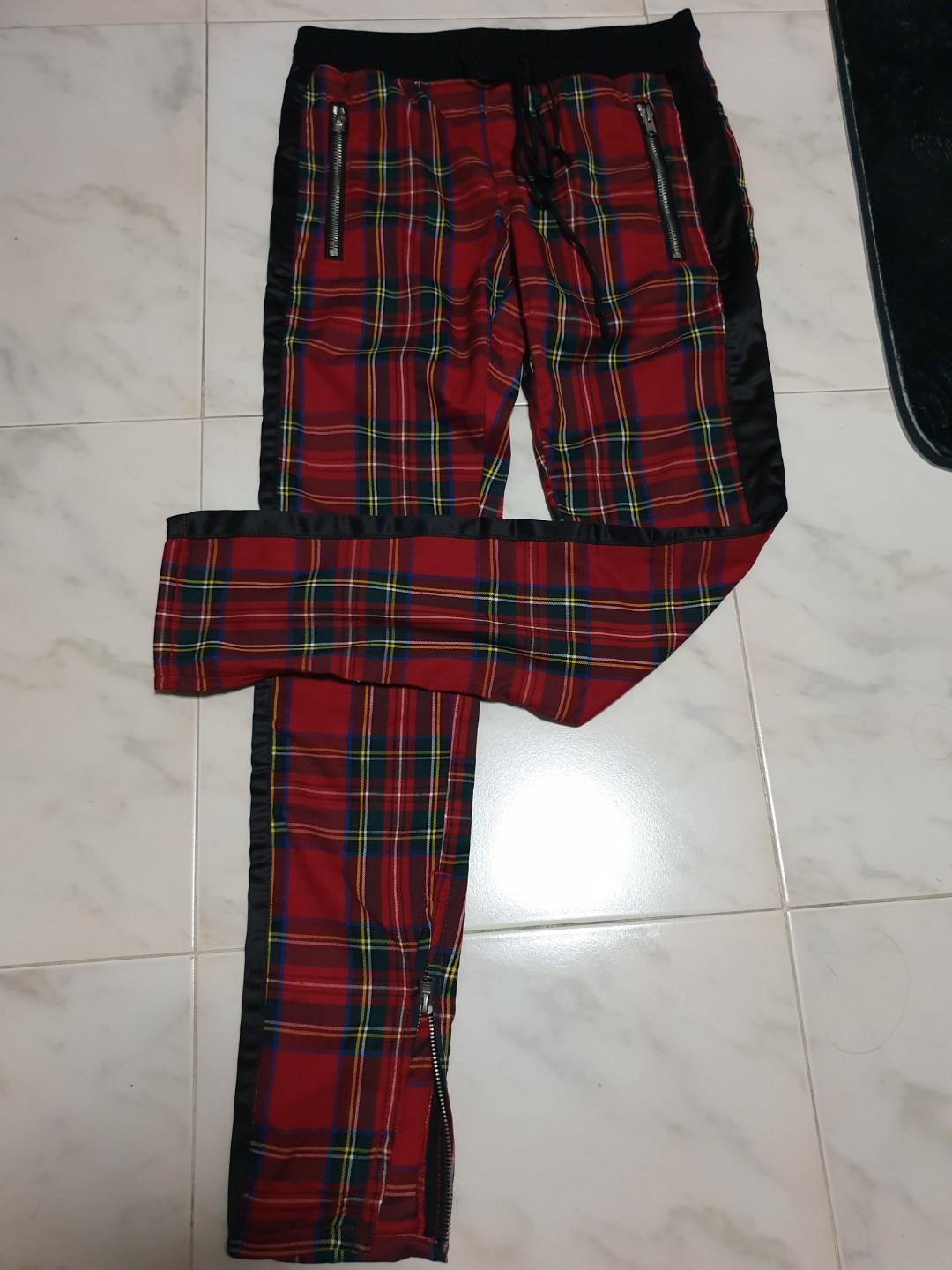 mnml plaid pants