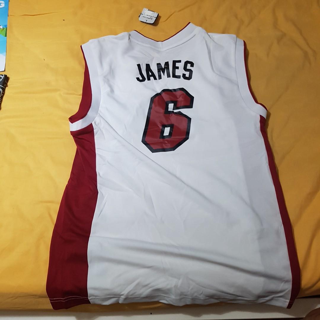 Adidas x Miami Heat NBA T-Shirt, Geek LeBron James, Small, Rare