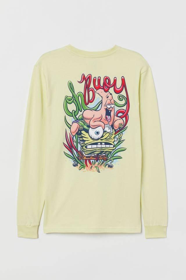 Spongebob sweater top h&m