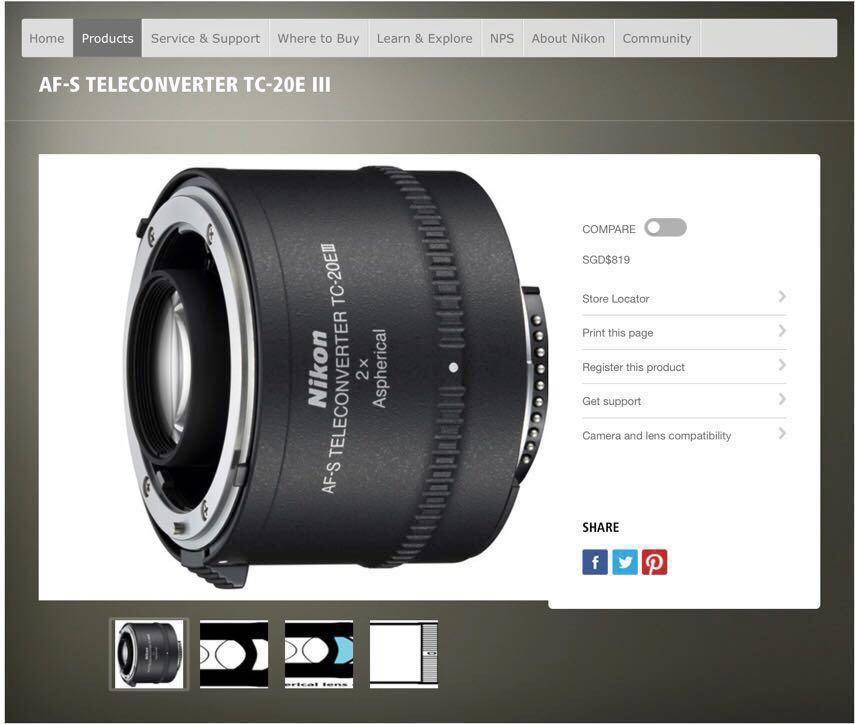 Nikon Af S Teleconverter Tc e Iii Photography Lens Kits On Carousell Nikon Af S Teleconverter Tc e Iii Photography Lens Kits On Carousell