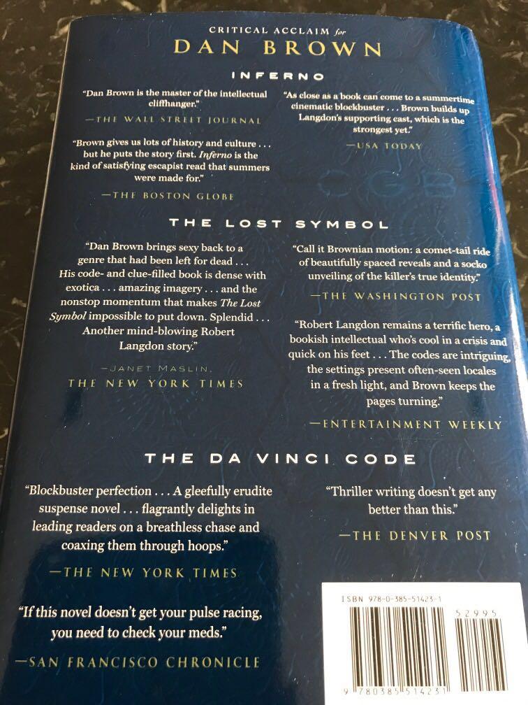 Origin A Novel By Dan Brown Hardback Books Stationery