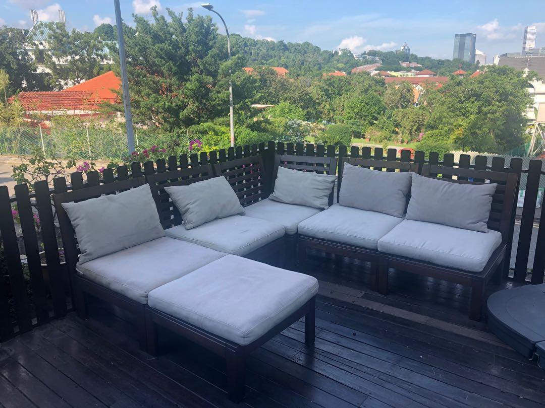 Outdoor Furniture Free Ikea Sectional And Cushions Furniture Sofas On Carousell