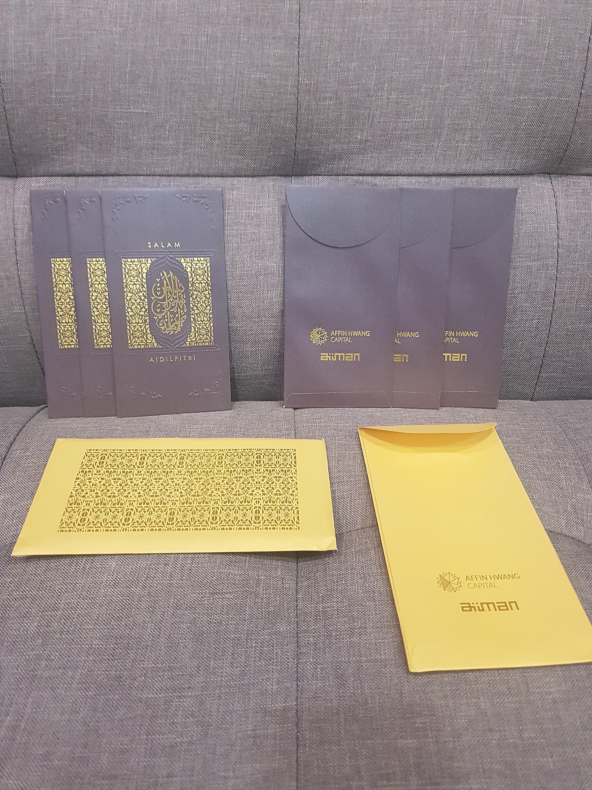 Pack Of 8s Affin Hwang Capital Sampul Raya With Case Looking For On Carousell
