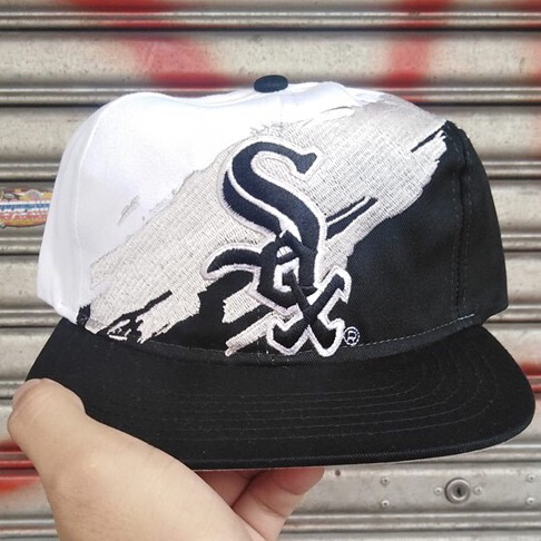 Paintbrush Splash Chicago White Sox Snapback Cap Vintage Fashion Hat Men S Fashion Accessories Caps Hats On Carousell