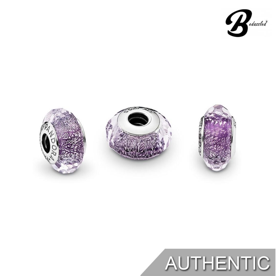 PANDORA DARK PURPLE SHIMMER MURANO CHARM 791663 Authentic Women s Fashion Jewelry Organisers Precious Stones on Carousell