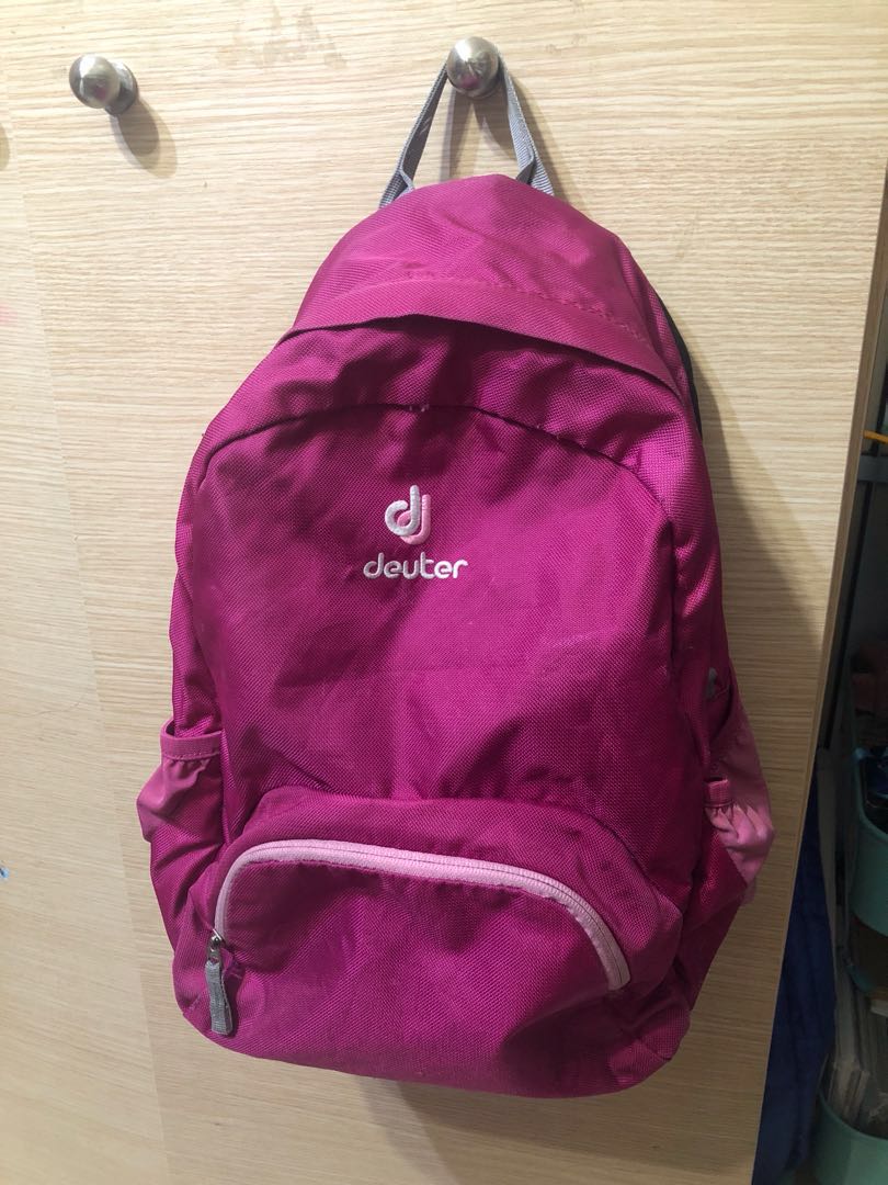 deuter pink backpack